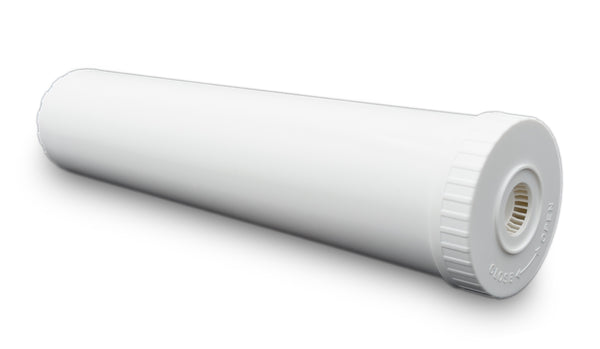 Hydronix 20" x 4.5" White Empty Refillable Water Filter Cartridge Shel
