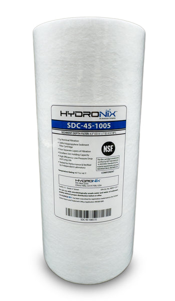 Filtri Acqua Sedimenti 5 Micron 10x2,5 | Confezione Da 6 Per Hydronix SDC-25-1005 CFS