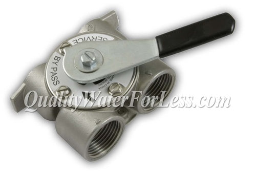 Fleck Bypass Valve Assembly, 3/4" Stainless Steel - 60040SS | Parts & Accessories | qualitywaterforless.com