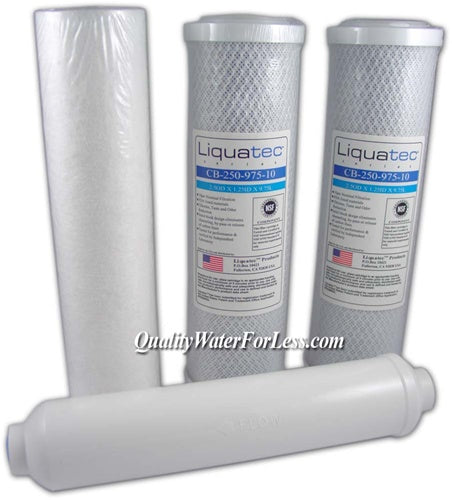 4-Filter Pack (Standard Flow) | Reverse Osmosis | qualitywaterforless.com