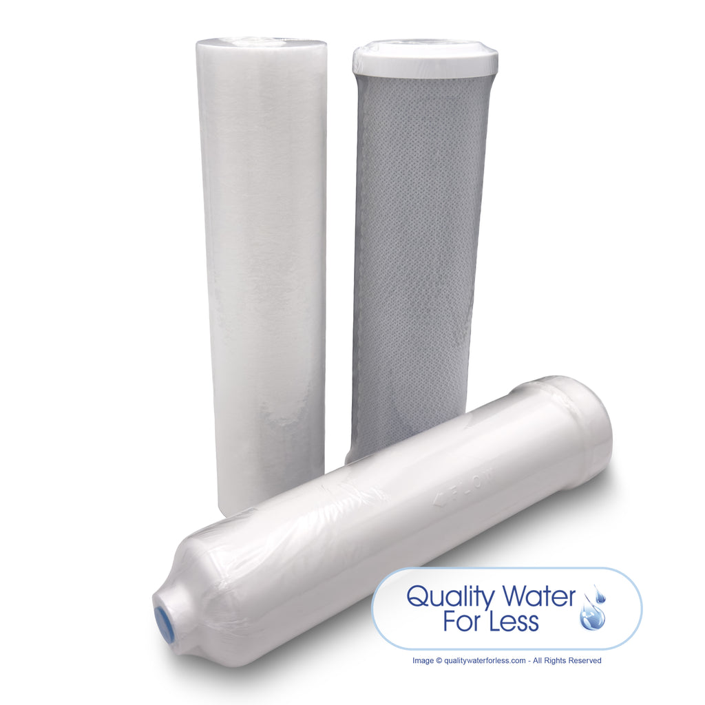 3-Filter Pack (High Flow) | Reverse Osmosis | qualitywaterforless.com
