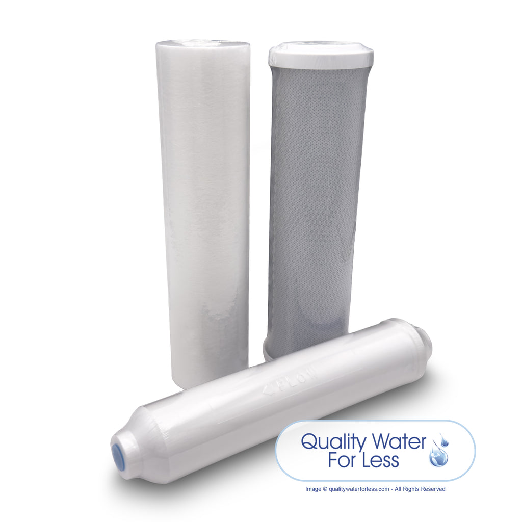 3-Filter Pack (Standard Flow) | Reverse Osmosis | qualitywaterforless.com