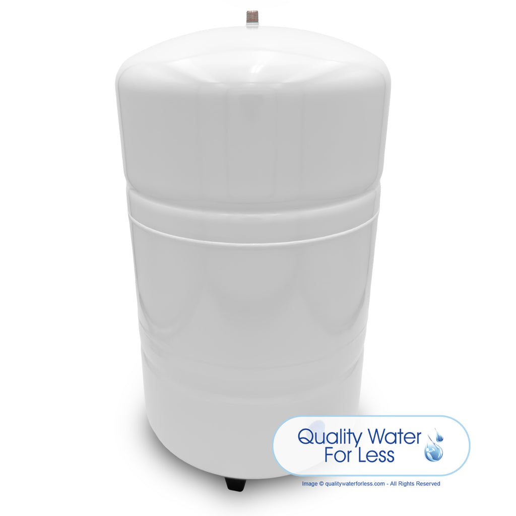 Storage Tank, White Steel, 9.2 Gal. - 1/4" (13"x20") | Reverse Osmosis | qualitywaterforless.com