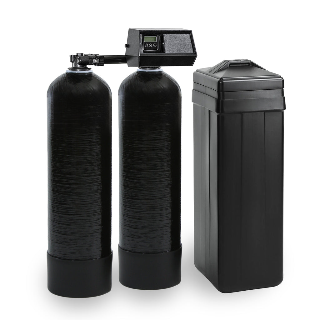 Space Saver Fleck 9100SXT Twin Alternating Water Softener - 32,000 Grain Capacity Per Tank