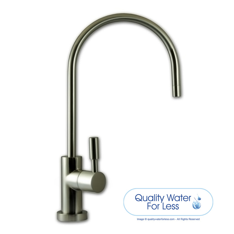 Liquatec EC25 Contemporary Ceramic Disc Faucet- Brushed Nickel | Reverse Osmosis | qualitywaterforless.com
