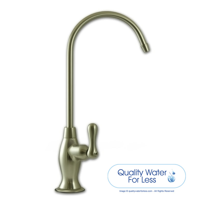 Liquatec EC32 Elegant Ceramic Disc Faucet- Brushed Nickel | Reverse Osmosis | qualitywaterforless.com