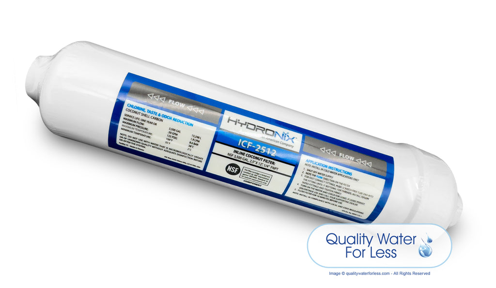 HI-FLOW Polishing Filter, 2.5" x 12" - 1.00gpm | Reverse Osmosis | qualitywaterforless.com