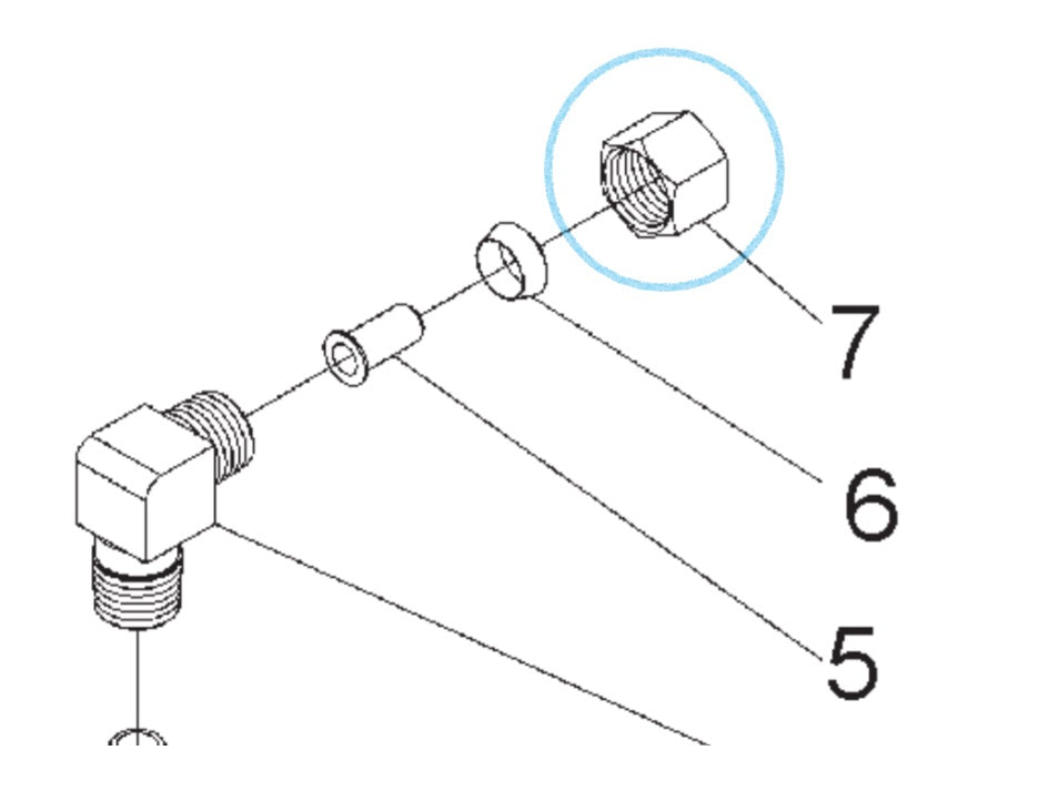 BLFC Fitting Nut - 10329 | Parts & Accessories | qualitywaterforless.com