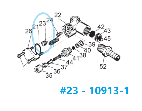 Fleck Nozzle, #1 White - 10913-1 | Parts & Accessories | qualitywaterforless.com