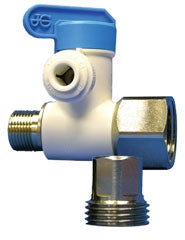 John Guest - Angle Stop Valve 1/2" x 1/2" x 1/4" - ASVPP5 | Reverse Osmosis | qualitywaterforless.com