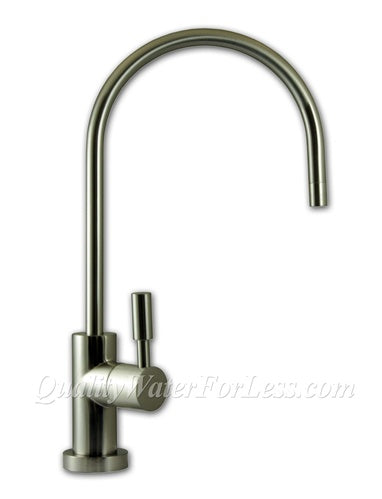 Liquatec EC25 Contemporary Ceramic Disc Faucet- Brushed Nickel | Reverse Osmosis | qualitywaterforless.com