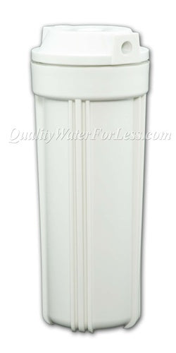Hydronix HF2 Filter Housing & Cap, White/White, 1/4" Female NPT | Reverse Osmosis | qualitywaterforless.com