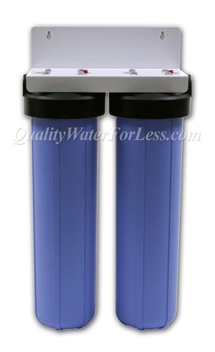 Hydronix Dual Filter Housing & Bracket, Big Blue 20" | Filters & Housings | qualitywaterforless.com