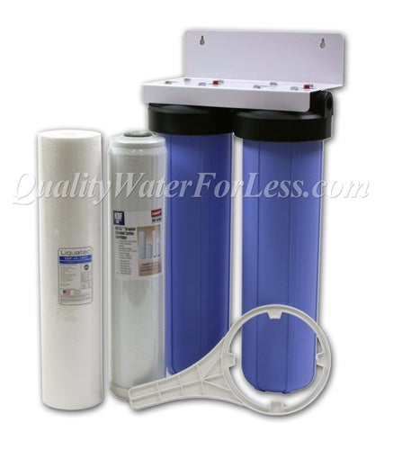 Whole House Sediment & KDF-55/GAC Chlorine Taste & Odor Kit | Filters & Housings | qualitywaterforless.com
