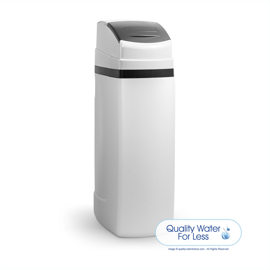 Fleck 5600 Timeclock Water Softener, High-Profile Cabinet - 40,000 Grain Capacity | Timer Softeners | qualitywaterforless.com